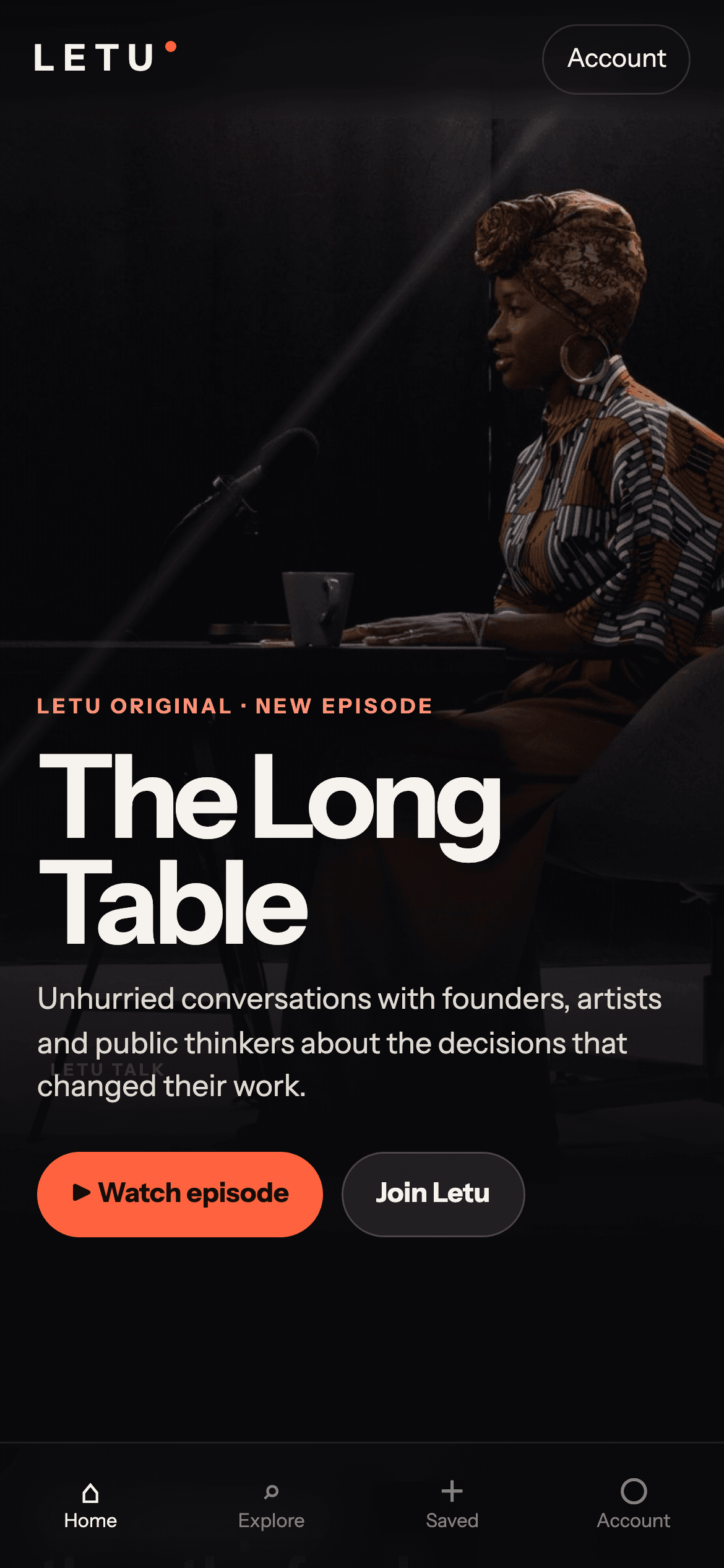 Letu’s video podcast subscription experience